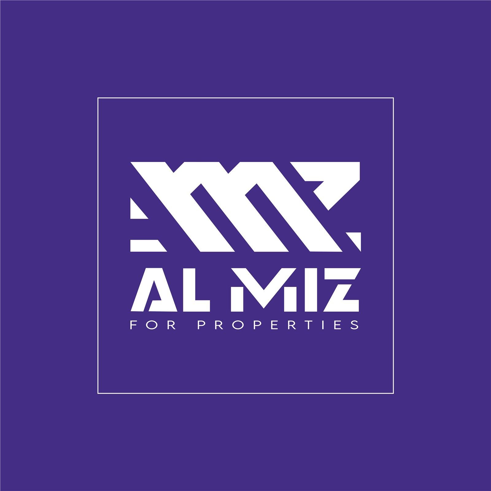 Al Miz for Properties logo on purple
